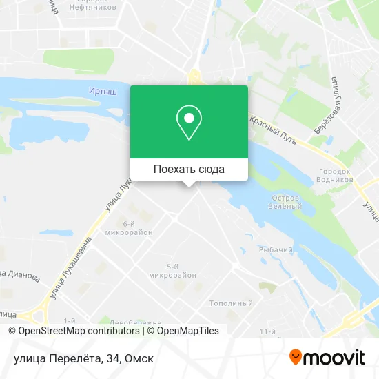 Карта улица Перелёта, 34