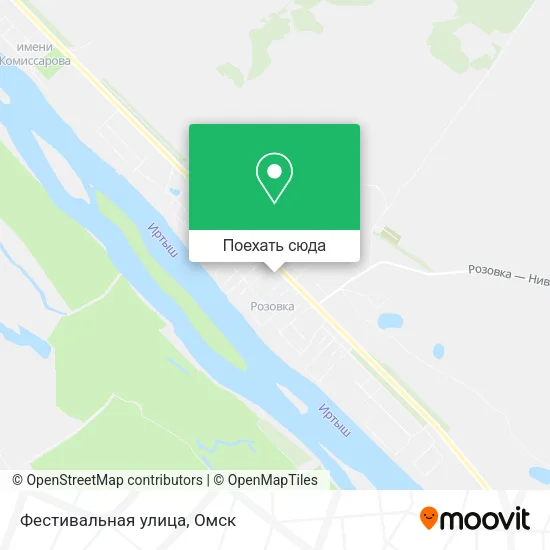 Карта Фестивальная улица
