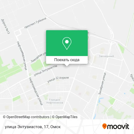 Карта улица Энтузиастов, 17