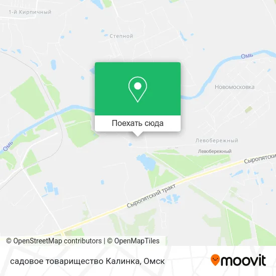 Карта садовое товарищество Калинка