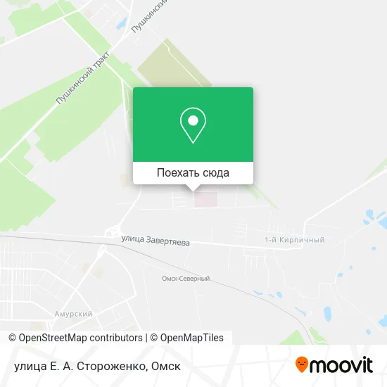 Карта улица Е. А. Стороженко
