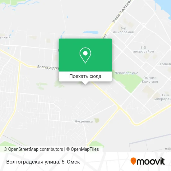 Карта Волгоградская улица, 5