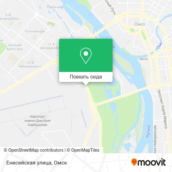 Карта Енисейская улица