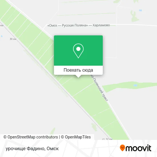 Карта урочище Фадино