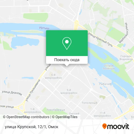 Карта улица Крупской, 12/1