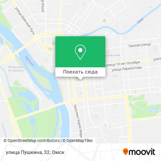 Карта улица Пушкина, 32