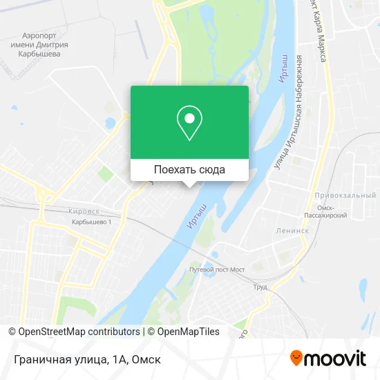 Карта Граничная улица, 1А