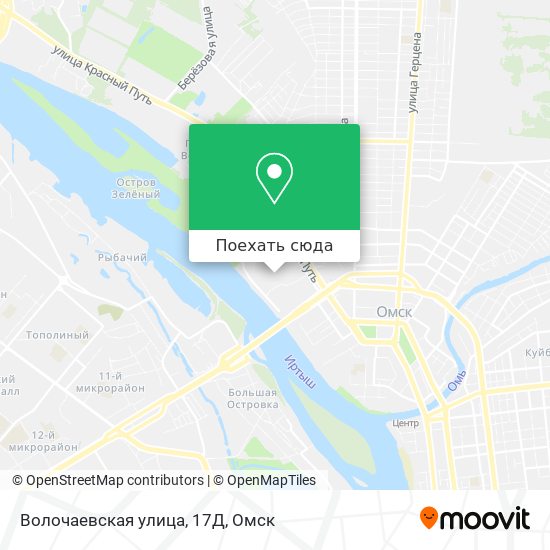 Карта Волочаевская улица, 17Д