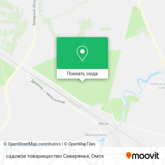 Карта садовое товарищество Северянка