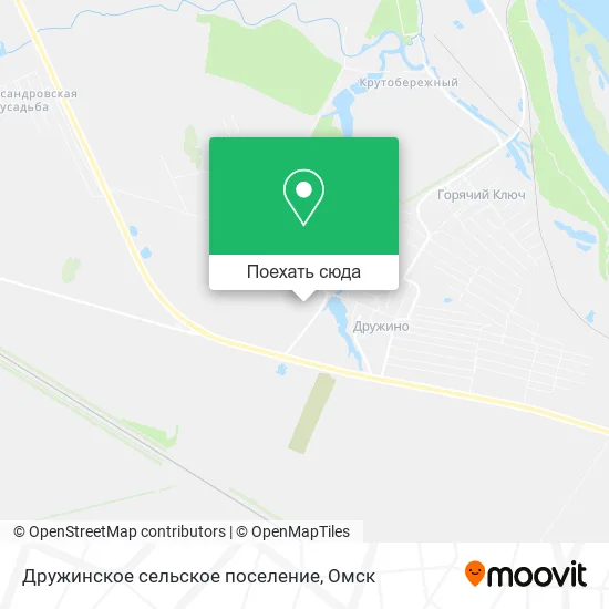 Карта Дружинское сельское поселение