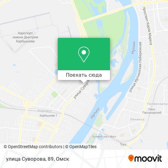 Карта улица Суворова, 89
