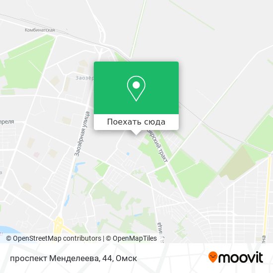 Карта проспект Менделеева, 44