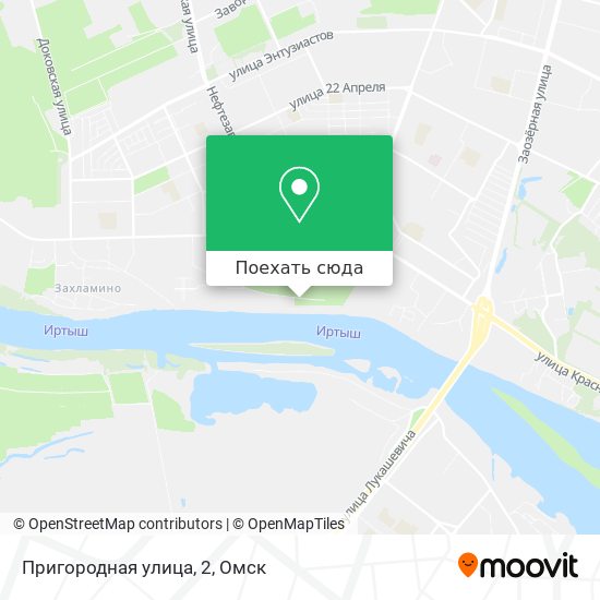 Карта Пригородная улица, 2