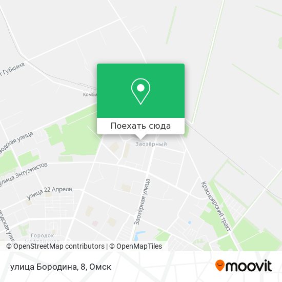 Карта улица Бородина, 8