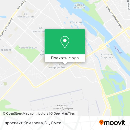 Карта проспект Комарова, 31