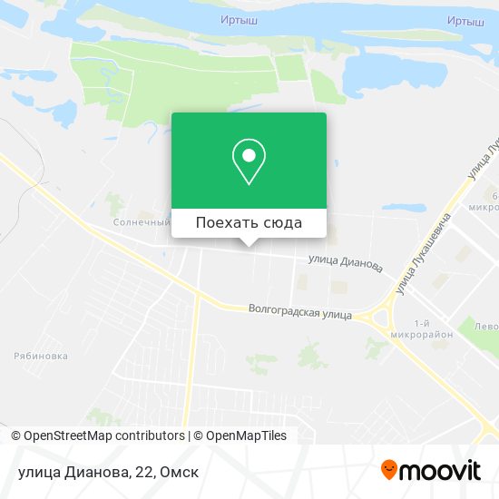 Карта улица Дианова, 22