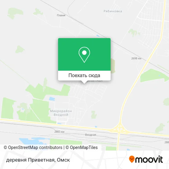 Карта деревня Приветная