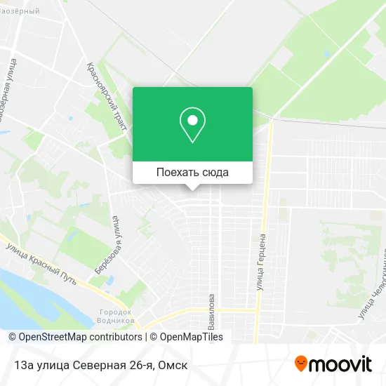 Карта 13а улица Северная 26-я