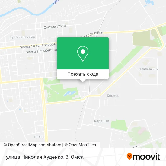 Карта улица Николая Худенко, 3