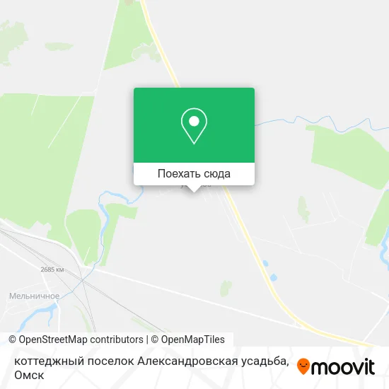 Карта коттеджный поселок Александровская усадьба