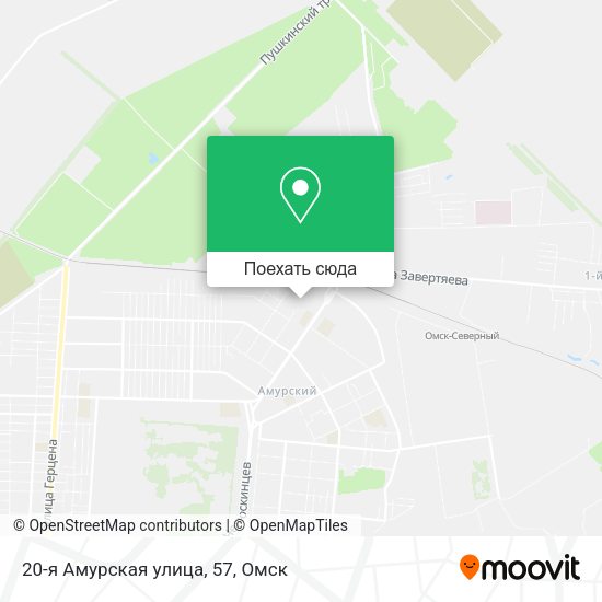 Карта 20-я Амурская улица, 57