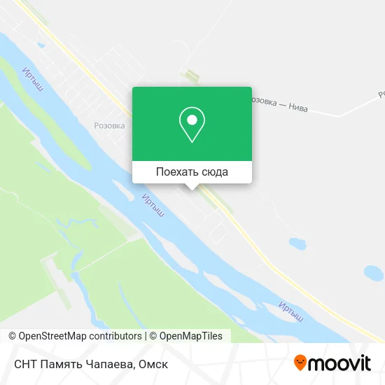 Карта СНТ Память Чапаева
