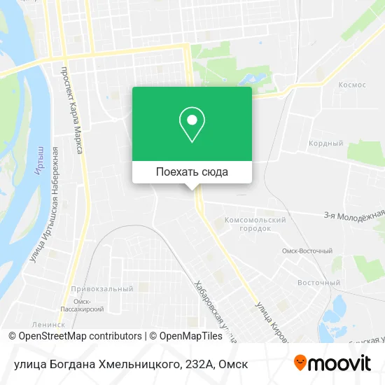 Карта улица Богдана Хмельницкого, 232А