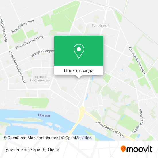Карта улица Блюхера, 8