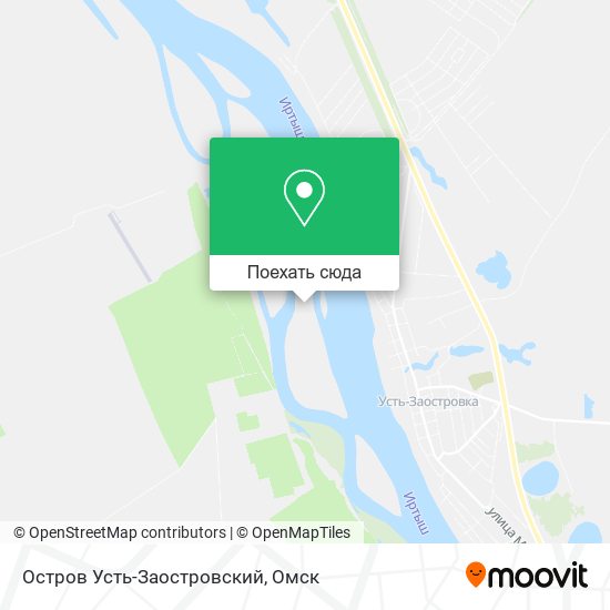 Карта Остров Усть-Заостровский