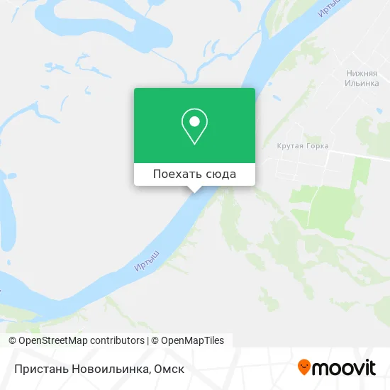 Карта Пристань Новоильинка