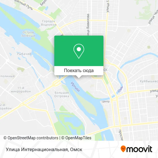 Карта Улица Интернациональная