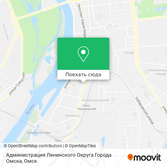 Карта Администрация Ленинского Округа Города Омска