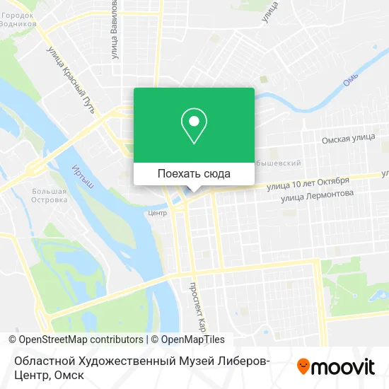 Карта Областной Художественный Музей Либеров-Центр