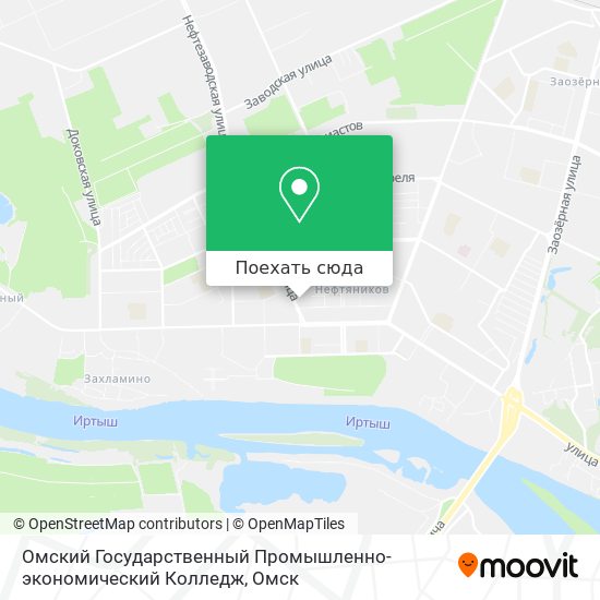 Карта Омский Государственный Промышленно-экономический Колледж