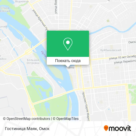 Карта Гостиница Маяк