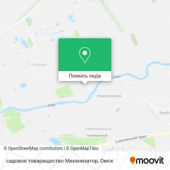 Карта садовое товарищество Механизатор