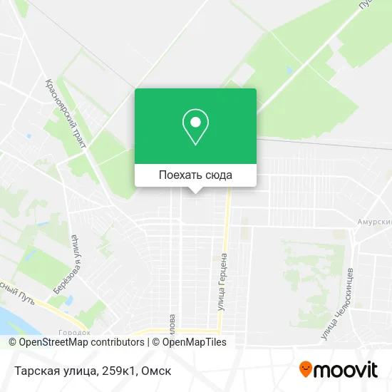 Карта Тарская улица, 259к1