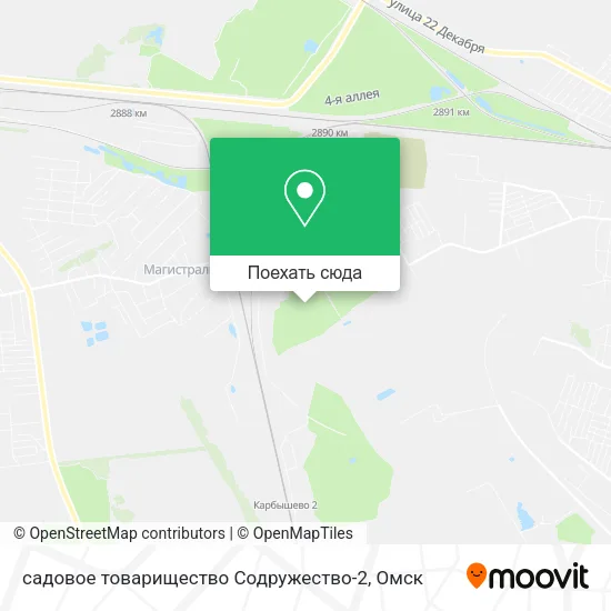 Карта садовое товарищество Содружество-2