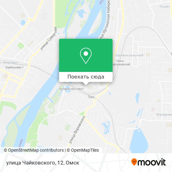 Карта улица Чайковского, 12