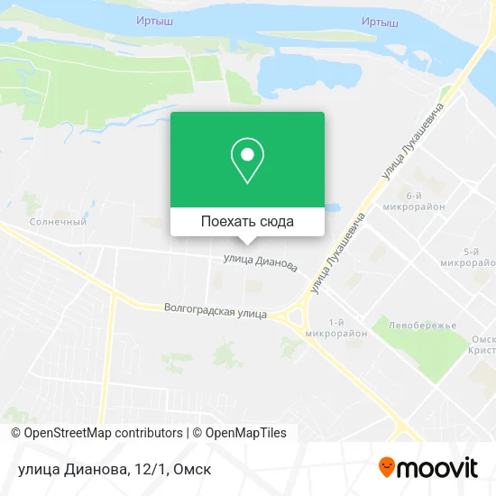 Карта улица Дианова, 12/1