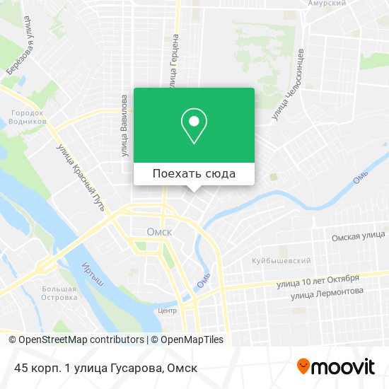 Карта 45 корп. 1 улица Гусарова