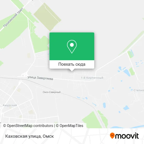 Карта Каховская улица