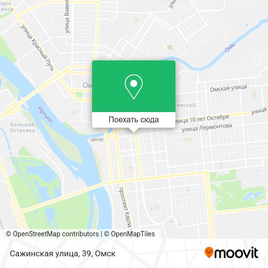 Карта Сажинская улица, 39