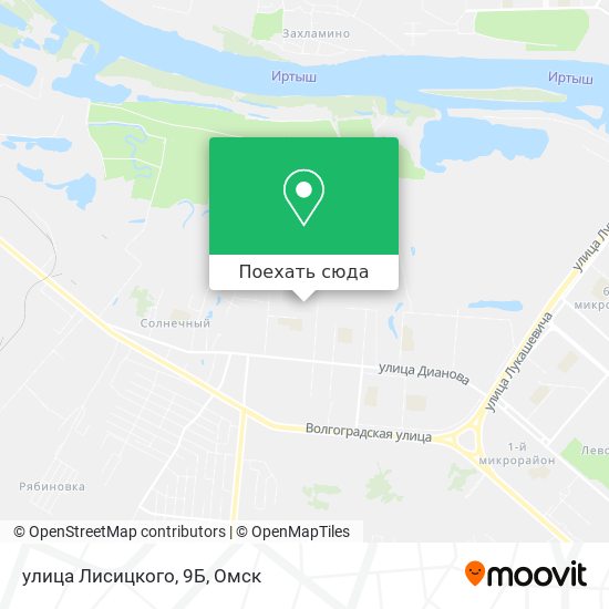 Карта улица Лисицкого, 9Б