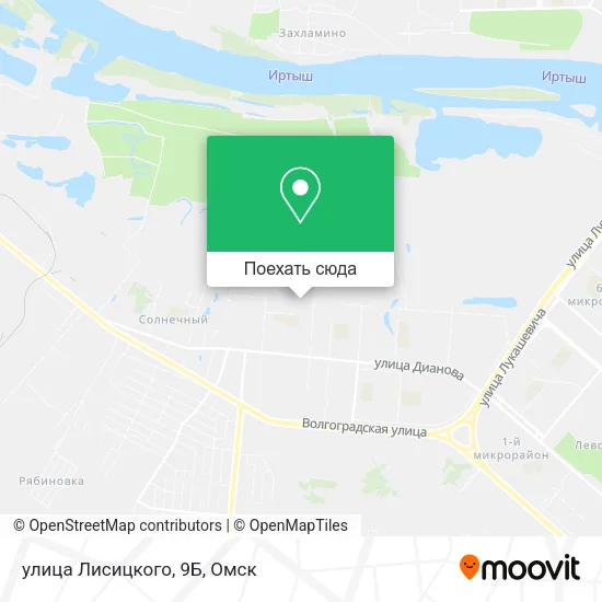 Карта улица Лисицкого, 9Б