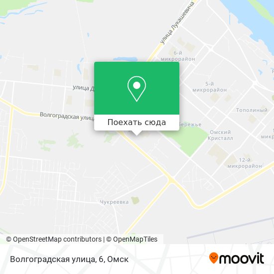 Карта Волгоградская улица, 6