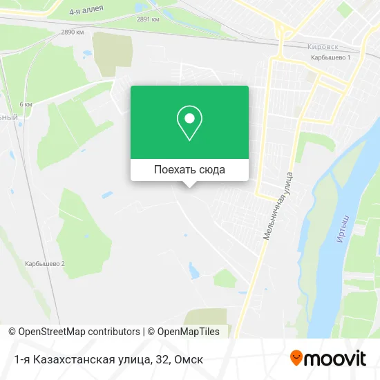 Карта 1-я Казахстанская улица, 32