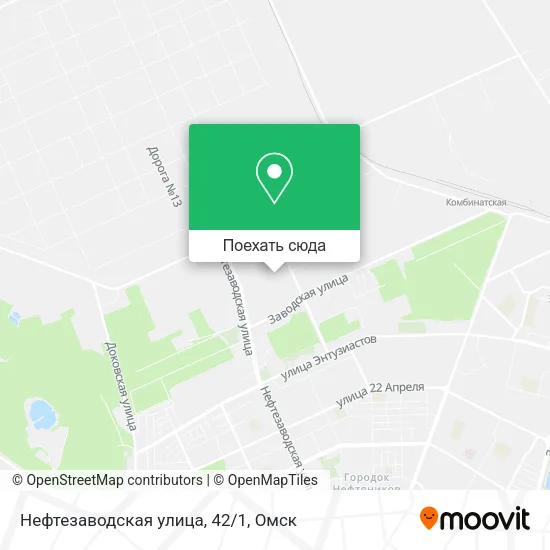 Карта Нефтезаводская улица, 42/1