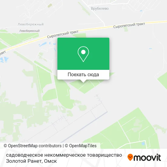 Карта садоводческое некоммерческое товарищество Золотой Ранет