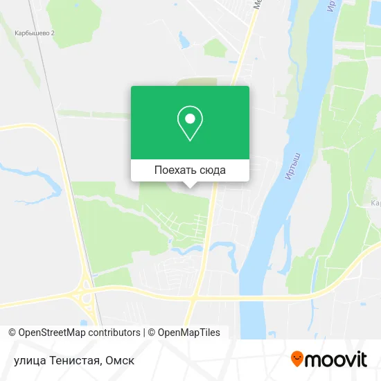 Карта улица Тенистая